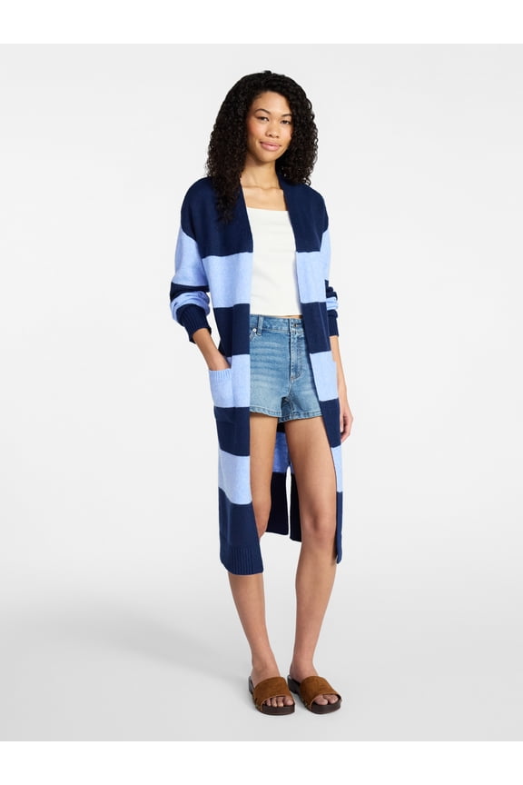 Striped Open Front Duster, Women’s XXS-XXL