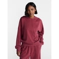 thumbnail image 1 of No Boundaries Mineral Wash Studded Fleece Oversized Hoodie, Women's XXS-XXL, 1 of 5