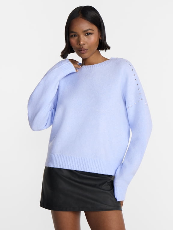 Studded Sweater, Lightweight, Women's and Women's Plus XXS-XXL