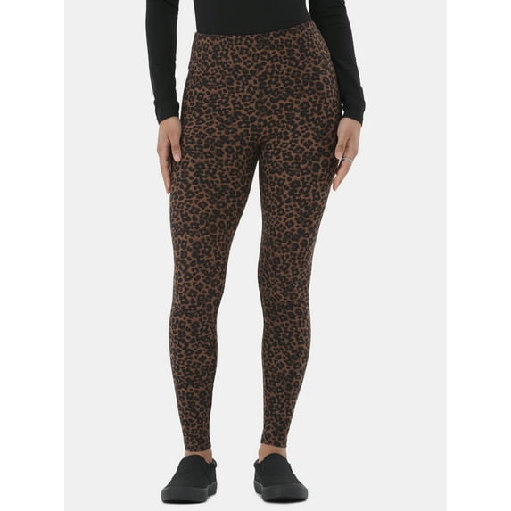 No Boundaries Faux Sueded Ankle Leggings, 27.5”Inseam, 1 or 2-Pack, Women's & Women's Plus Sizes XXS-4X