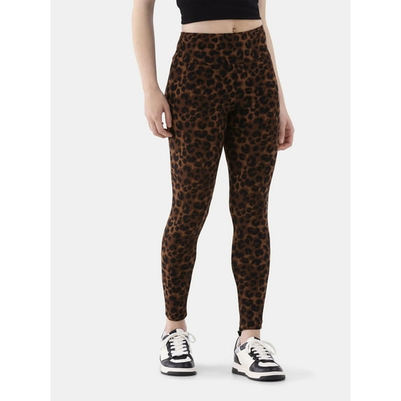 No Boundaries Faux Sueded Ankle Leggings, 27.5”Inseam, 1 or 2-Pack, Women's & Women's Plus Sizes XXS-4X