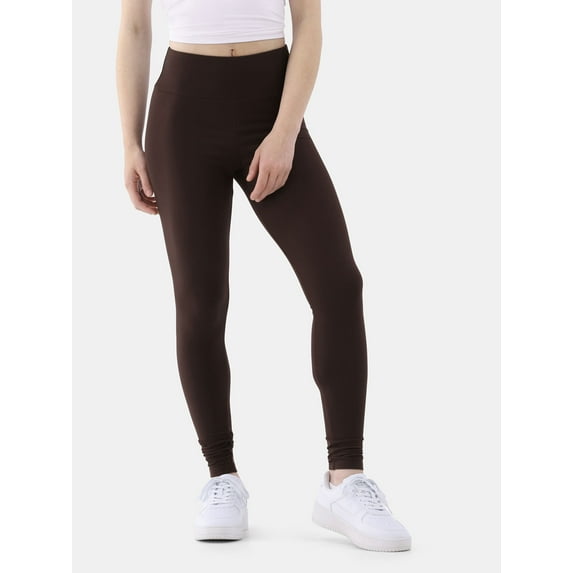 No Boundaries Faux Sueded Ankle Leggings, 27.5”Inseam, 1 or 2-Pack, Women's & Women's Plus Sizes XXS-4X