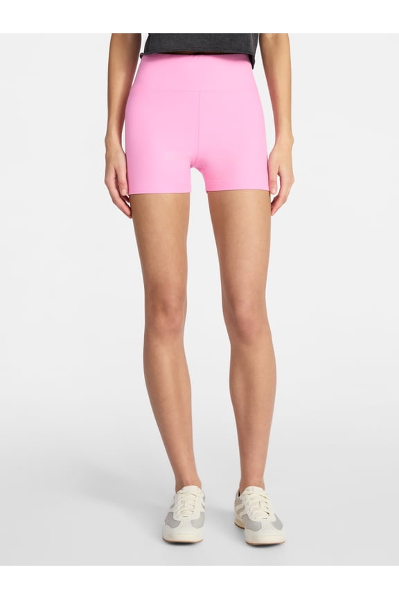 Faux Sueded Jersey Shorty Shorts, 3'' Inseam, Women's XXS-XXL