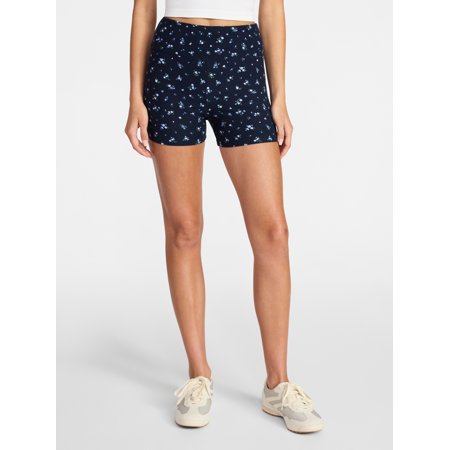 No Boundaries Faux Sueded Jersey Shorty Shorts, 3'' Inseam, Women's XXS-XXL