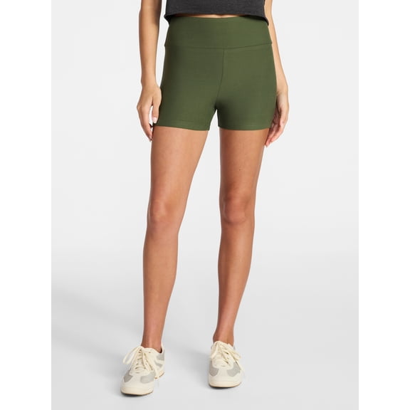 No Boundaries Faux Sueded Jersey Shorty Shorts, 3'' Inseam, Women's XXS-XXL