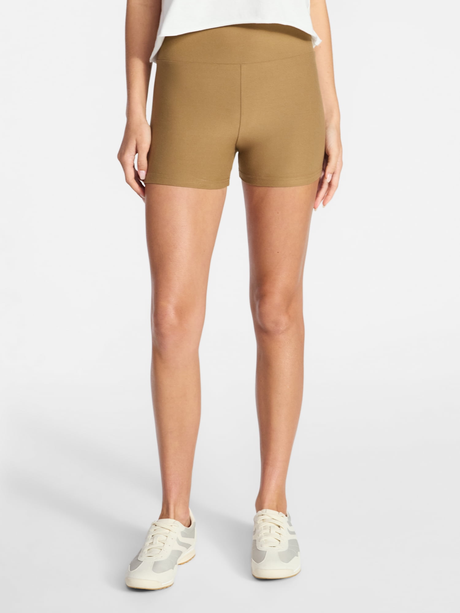 No Boundaries Faux Sueded Jersey Shorty Shorts, 3'' Inseam, Women's XXS-XXL