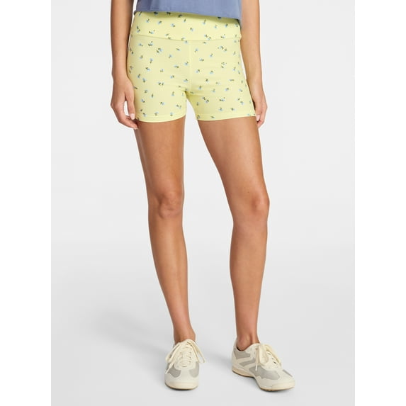 No Boundaries Faux Sueded Jersey Shorty Shorts, 3'' Inseam, Women's XXS-XXL