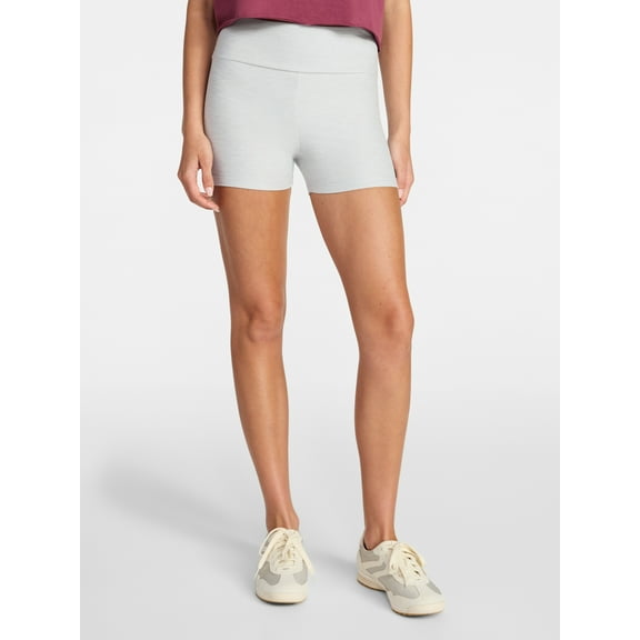 No Boundaries Faux Sueded Jersey Shorty Shorts, 3'' Inseam, Women's XXS-XXL