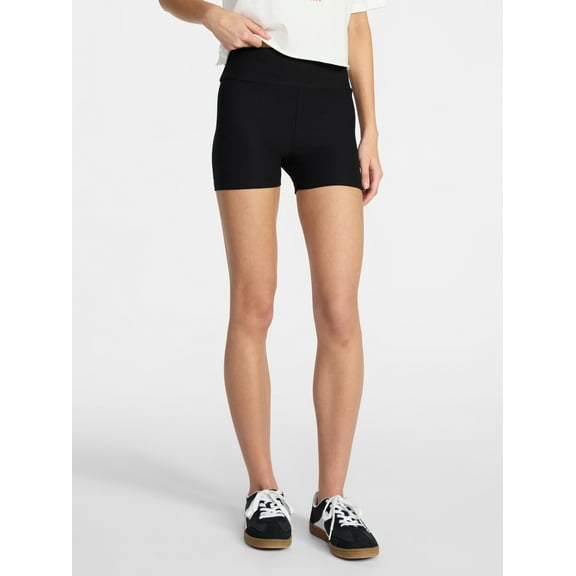 No Boundaries Faux Sueded Jersey Shorty Shorts, 3'' Inseam, Women's XXS-XXL