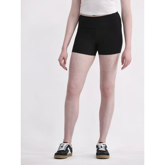 No Boundaries Jersey Shorty Shorts, 3” Inseam, Women's