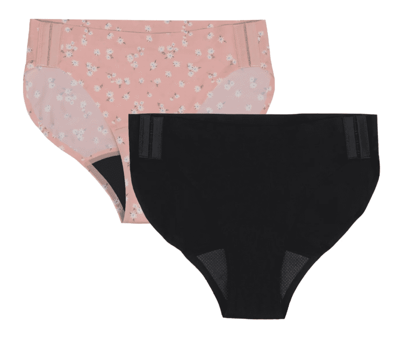 No Boundaries Bikini Super Adaptive Absorbency Period Underwear, 2-Pack, Women’s Sizes S-XXL