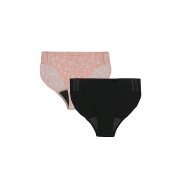 No Boundaries Super Adaptive Bikini Period Underwear, Sizes S - XXL, 2 Pack