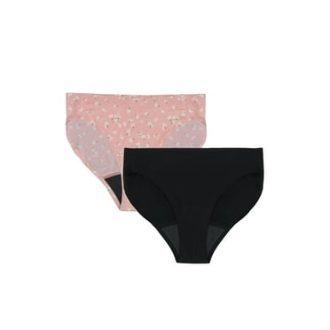 No Boundaries Super Bikini Period Underwear, Sizes S - XXL, 2 Pack