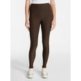 thumbnail image 1 of No Boundaries Women's Super Soft Core Ankle Leggings, Bitter Chocolate, 1 of 5