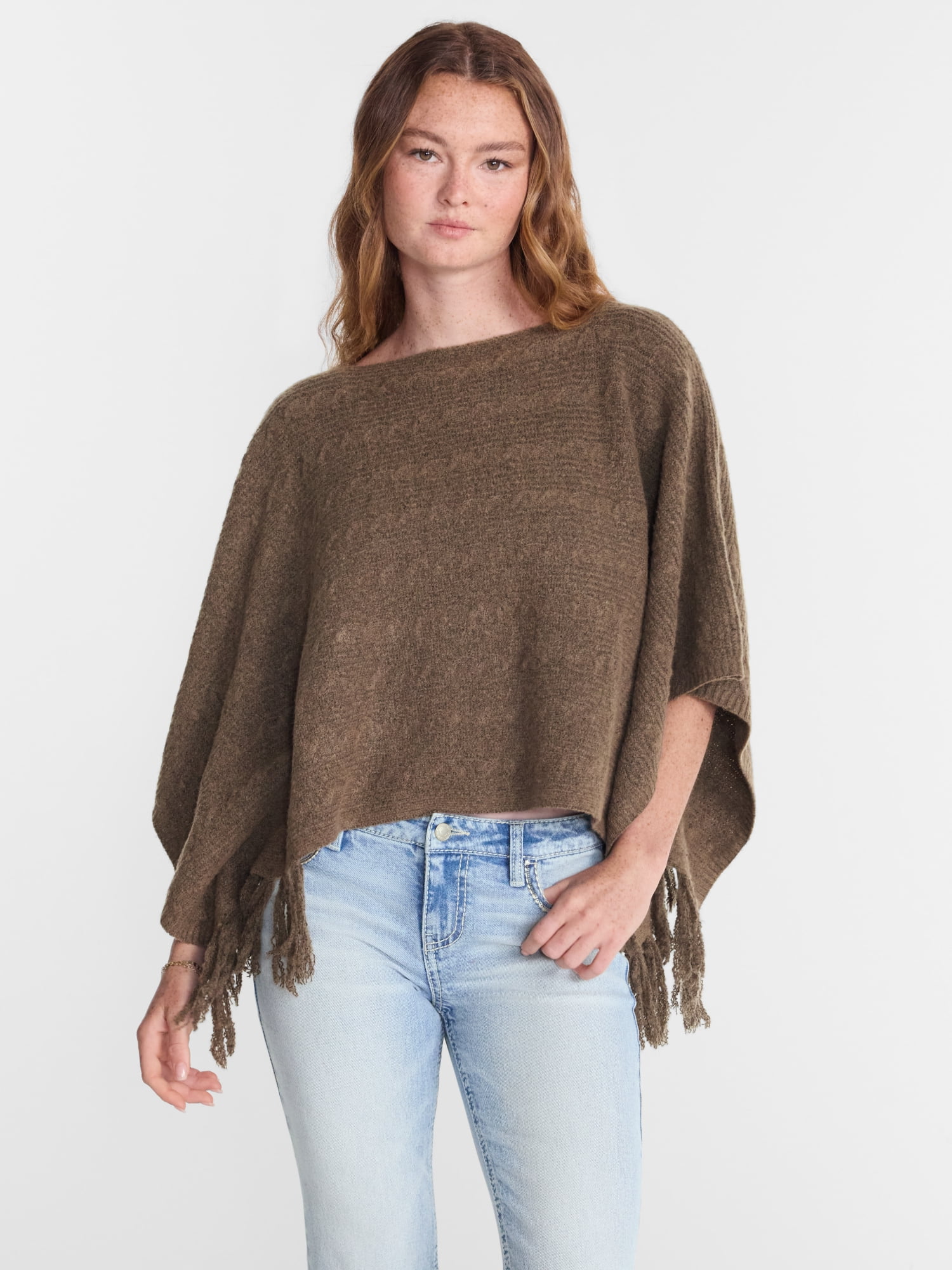 No Boundaries Sweater Poncho, Midweight, Women’s XS-XXL
