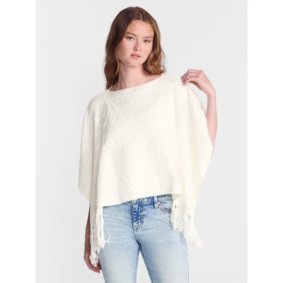 No Boundaries Sweater Poncho, Midweight, Women’s XS-XXL