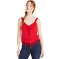thumbnail image 1 of No Boundaries Sweater Tank Top with Fringe Hem, Women’s and Women’s Plus, 1 of 4