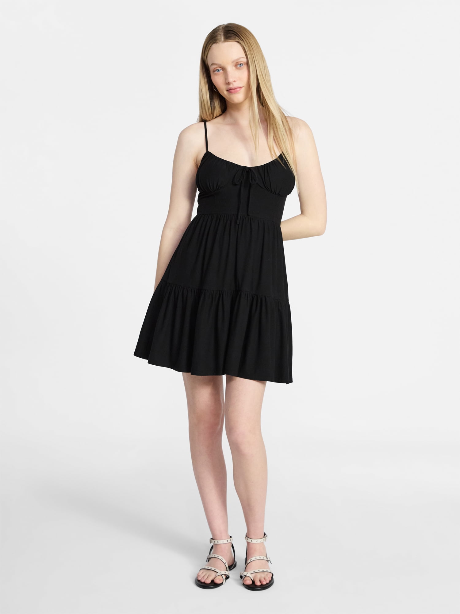 No Boundaries Tiered Mini Dress, Women's & Women's Plus XXS-4X