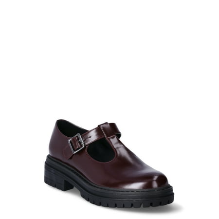 No Boundaries T-Strap Mary Jane Shoes, Womens