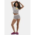thumbnail image 1 of No Boundaries Tee and Shorts Sleep Set, 2-Piece, Women's, 1 of 5