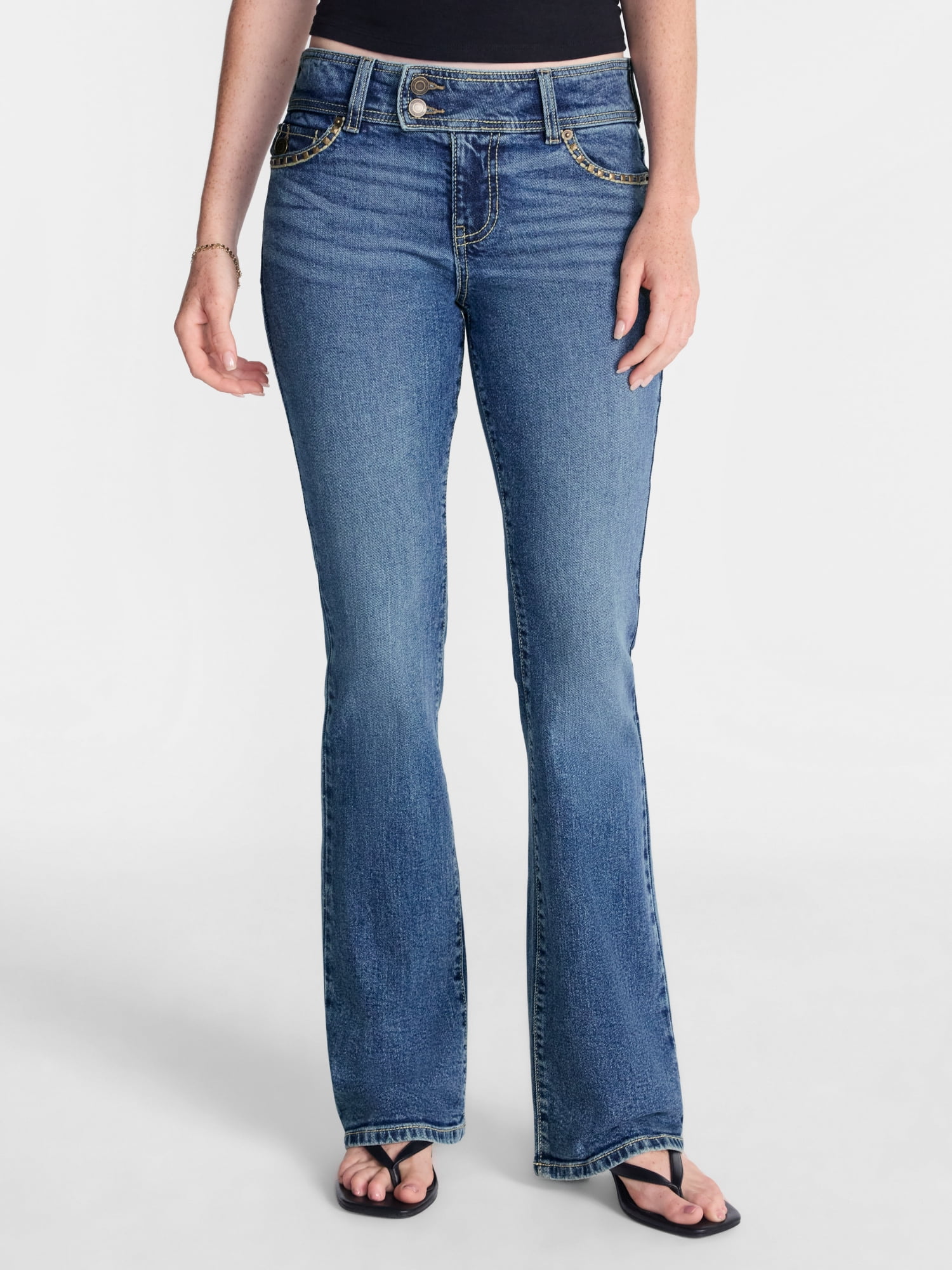 No Boundaries Extended Tab Bootcut Jeans, 31.5'' Inseam, Women’s 00-20