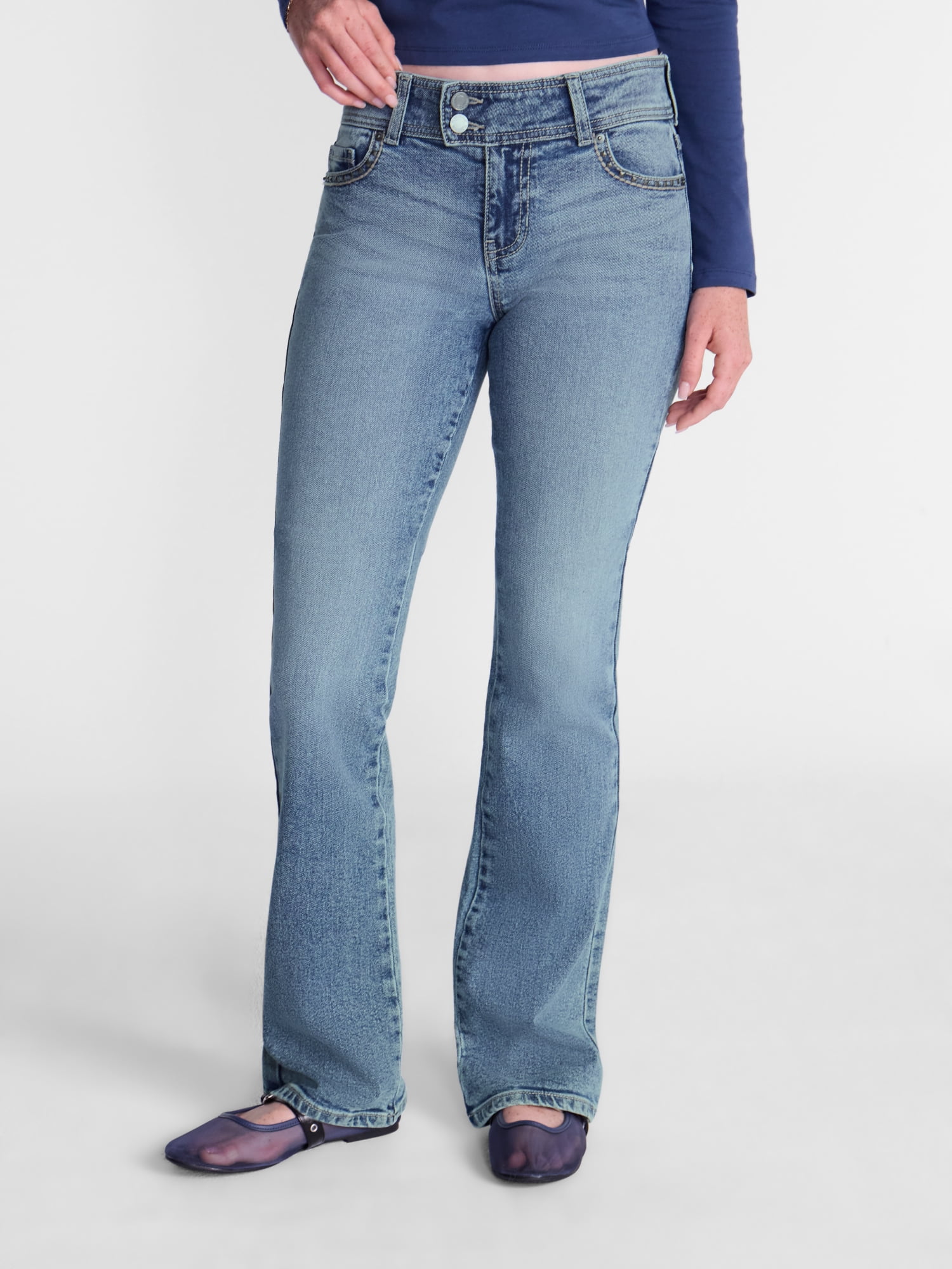 No Boundaries Extended Tab Bootcut Jeans, 31.5'' Inseam, Women’s 00-20