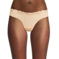 thumbnail image 1 of No Boundaries Thong Panty with Lace, Trim Women’s and Women’s Plus, 1 of 3