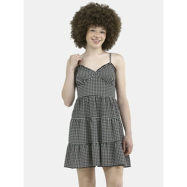 No Boundaries Tiered Bustier Mini Dress, Women's