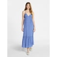 thumbnail image 1 of No Boundaries Sleeveless Tiered Maxi Dress, Women's XXS-XXL, 1 of 4
