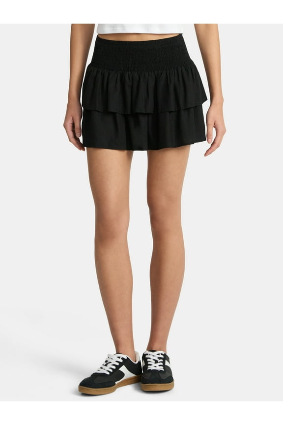 Tiered Mini Skirt, Women's