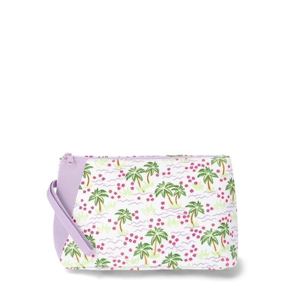 No Boundaries Triangle Beach Pouch, White Palm, Women’s