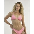 thumbnail image 1 of No Boundaries Women's Rhinestone Triangle Bikini Top, Sizes XXS-XXL, 1 of 5