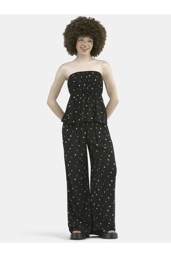 Tube Top and Palazzo Pants Set, 2-Piece, Women's
