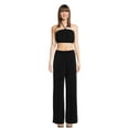 thumbnail image 1 of No Boundaries Tube Top and Pants Set, 2 Piece, Women’s and Women’s Plus, 1 of 5