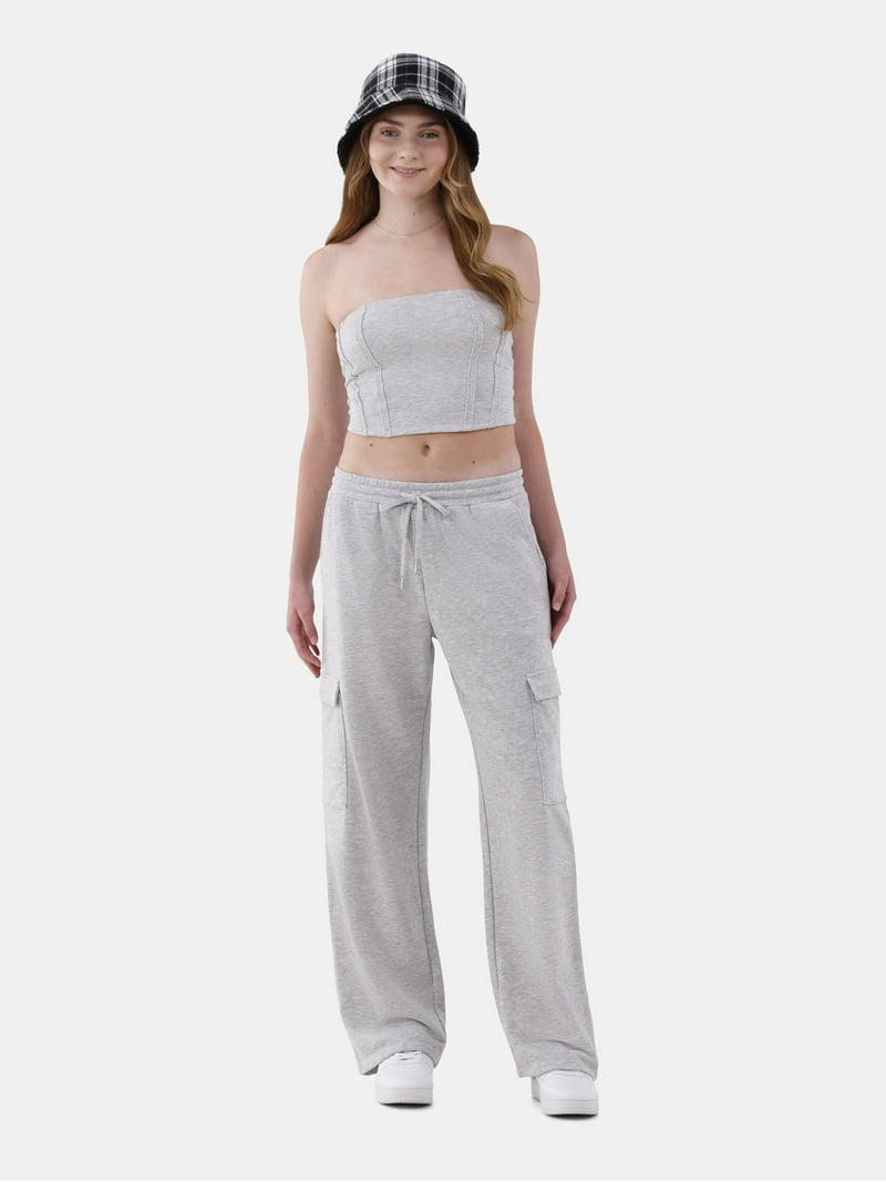 No Boundaries Tube Top and Sweatpants Set, Piece, Women's and