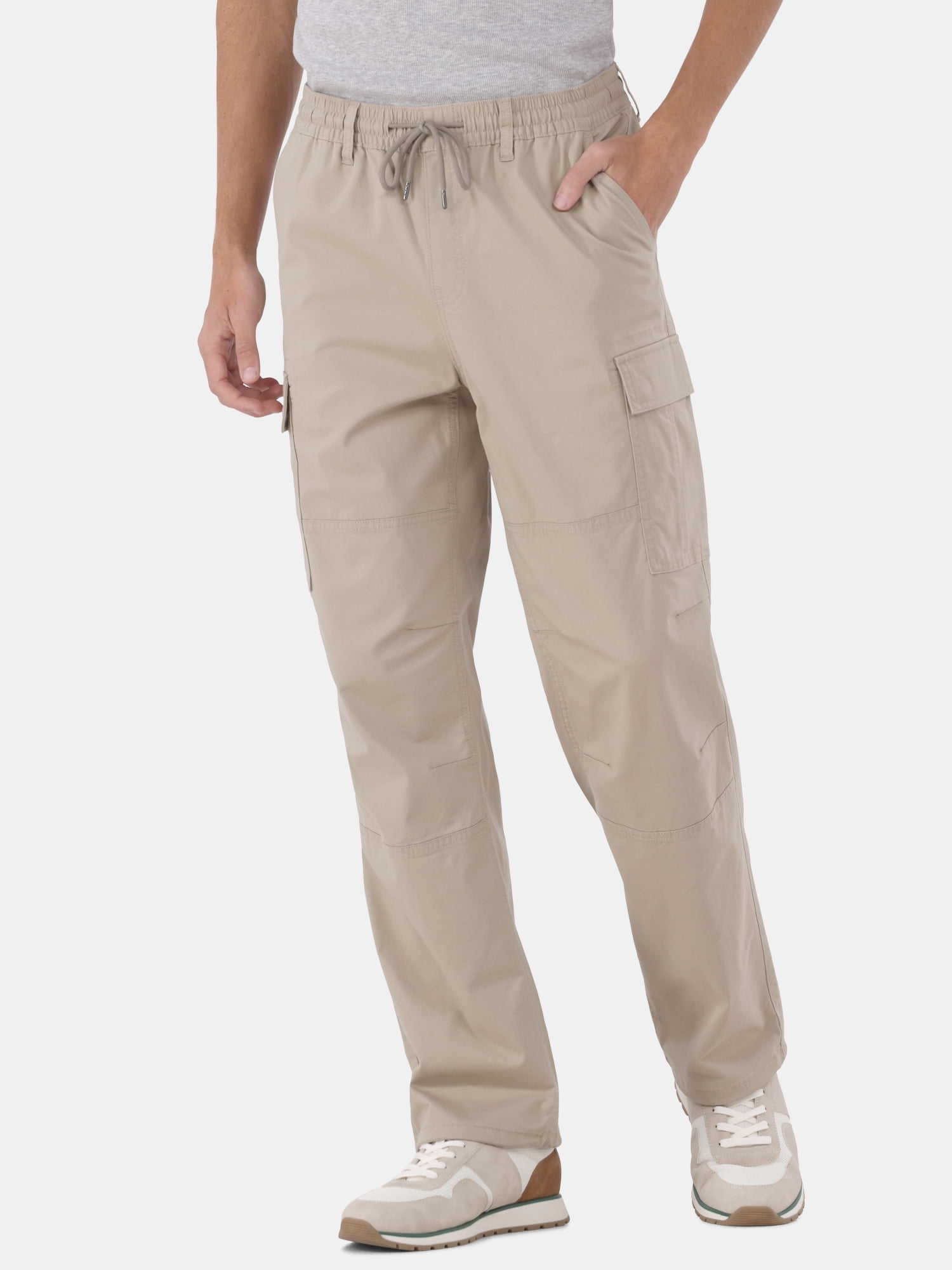 No Boundaries Twill Cargo Pants, Men’s and Big Men’s, Sizes XS-5XL