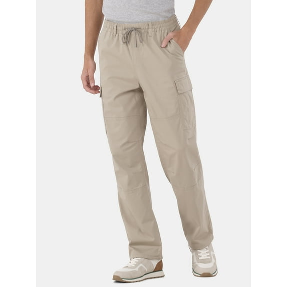No Boundaries Twill Cargo Pants, Men’s and Big Men’s, Sizes XS-5XL