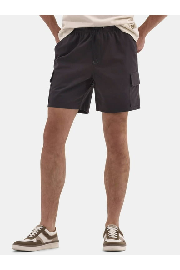 Men's & Big Men's Twill Cargo Shorts, 7" Inseam, Sizes XS-5XL