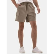 Men's & Big Men's Twill Cargo Shorts, 7" Inseam, Sizes XS-5XL