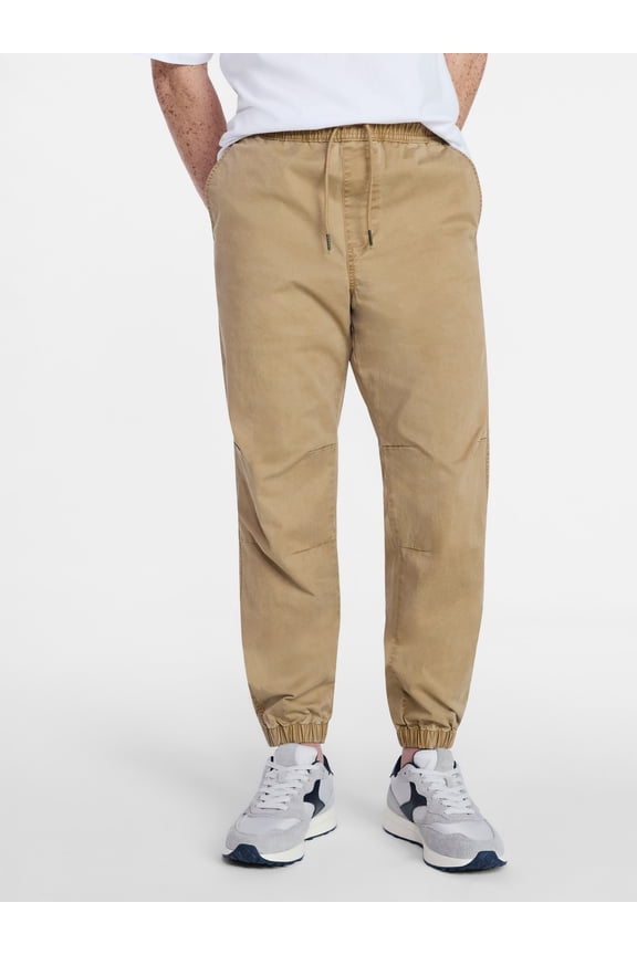 Twill Jogger Pants, Men's XS-5XL