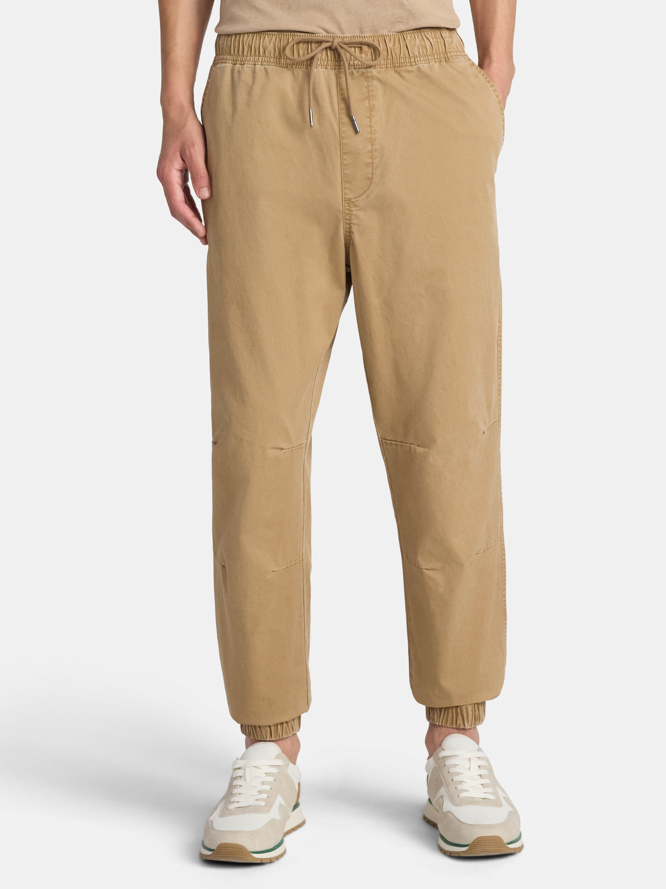 No Boundaries Men's & Big Men's Twill Jogger Pant, Sizes XS-5XL