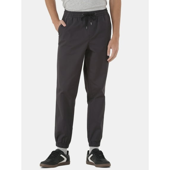 No Boundaries Twill Jogger Pants, Men’s and Big Men’s, Sizes XS-5XL