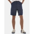 thumbnail image 1 of No Boundaries Men's & Big Men's Twill Long Cargo Shorts, 9" Inseam, Sizes XS-5XL, 1 of 5