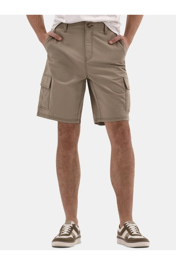 Men's & Big Men's Twill Long Cargo Shorts, 9" Inseam, Sizes XS-5XL