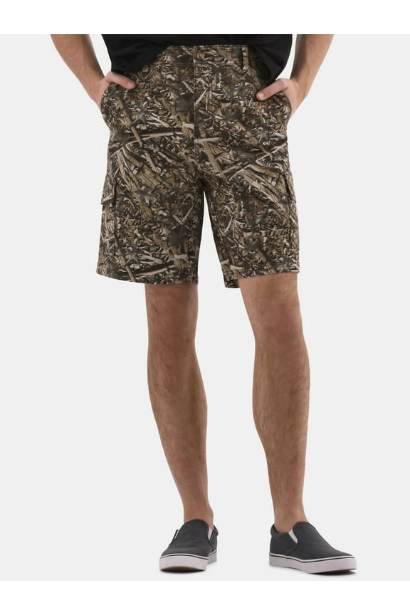 Men's & Big Men's Twill Long Cargo Shorts, 9" Inseam, Sizes XS-5XL
