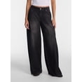 thumbnail image 1 of No Boundaries Ultra Baggy Jeans, 30.5", 32.5'', 34.5" Inseams, Women's and Women's Plus 00-4X, 1 of 6