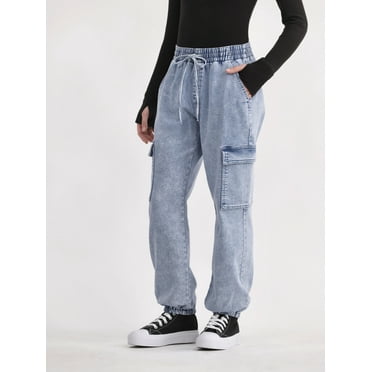 No Boundaries Utility Cargo Joggers, 27.5” Inseam, Women's and Women's Plus