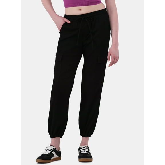 No Boundaries Utility Cargo Joggers, 27.5” Inseam, Women's and Women's Plus
