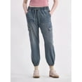 thumbnail image 1 of No Boundaries Utility Cargo Joggers, 27.5” Inseam, Women's and Women's Plus, 1 of 5