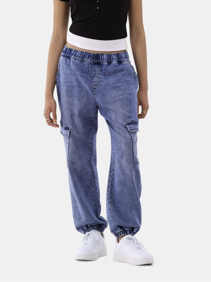 No Boundaries Women's Utility Jogger Pants, 27